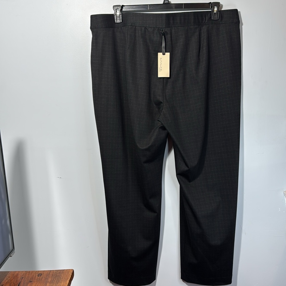 Emaline‎ Pants Pull On Checked Straight Leg Stretch in Size 22W  NWT - Picture 9 of 15